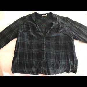 Urban Outfitters plaid button up shirt